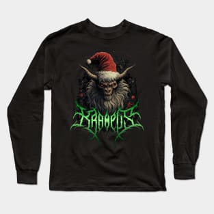 Krampus' Death Metal Christmas Long Sleeve T-Shirt